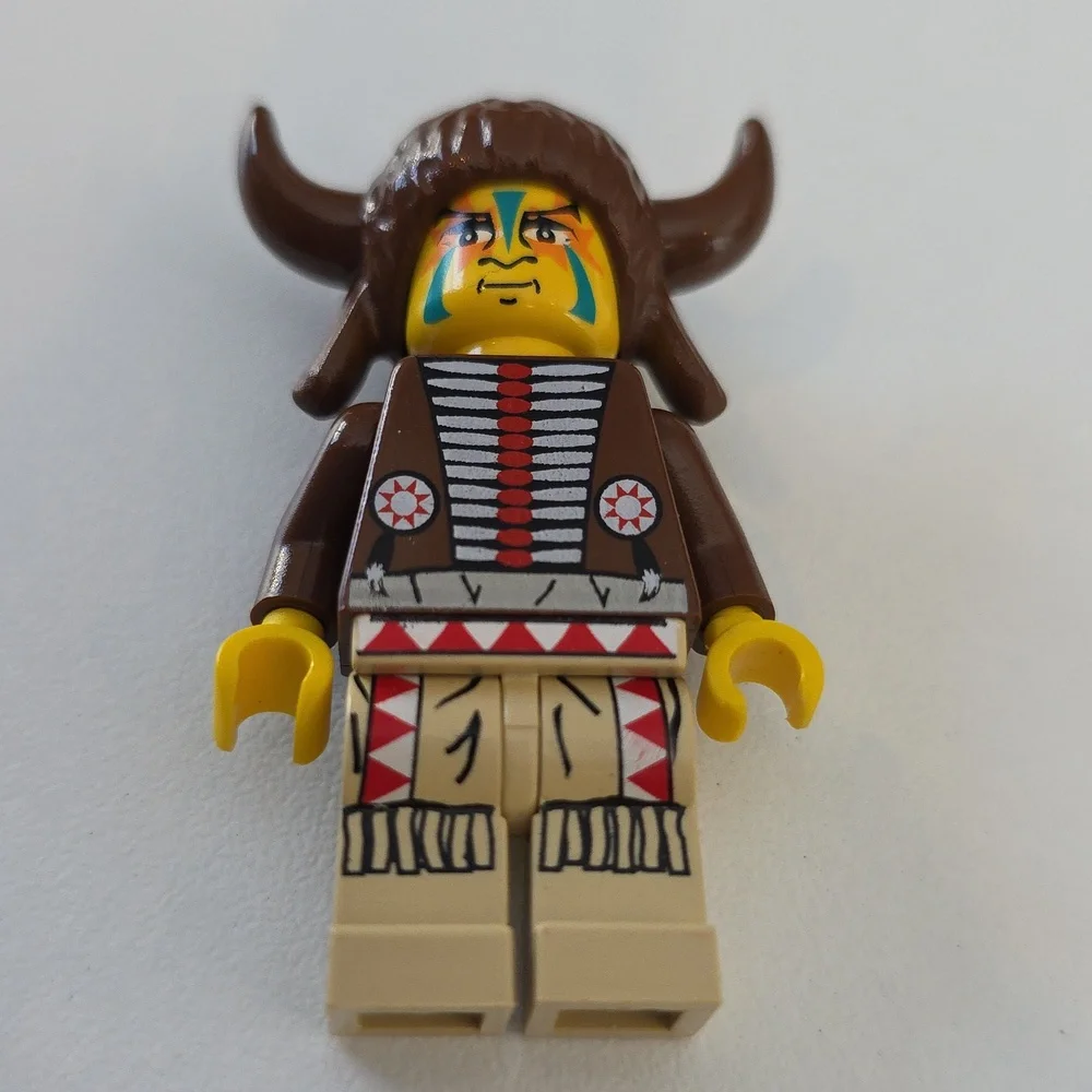 Lego Minifigure - Native American Indian Medicine Man Minifigure - Vintage